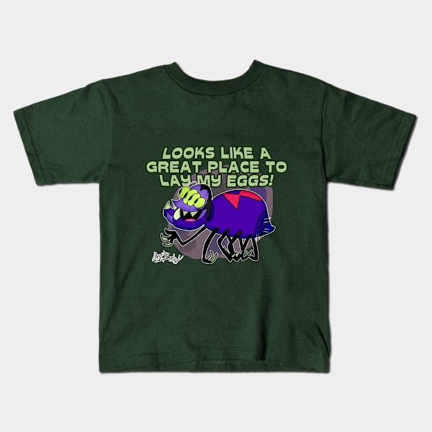 A Great Place to Lay My Eggs! Kids T-Shirt by D.J. Berry